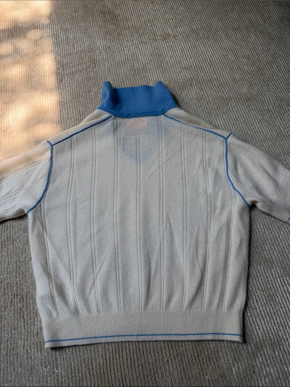 Guest In Residence Knitters Pele Cashmere Sweater V Neck Short Sleeve Tee Size S - Picture 11 of 11